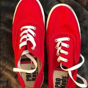 Barely worn red pro keds